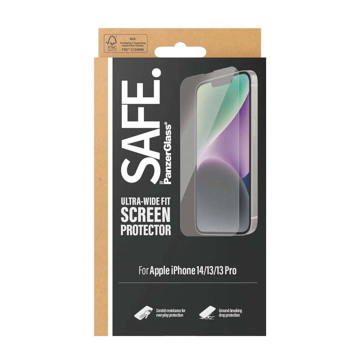 SAFE. by PanzerGlass® Screen Protector iPhone 14 | 13 | 13 Pro | Ultra-Wide Fit - Image 3