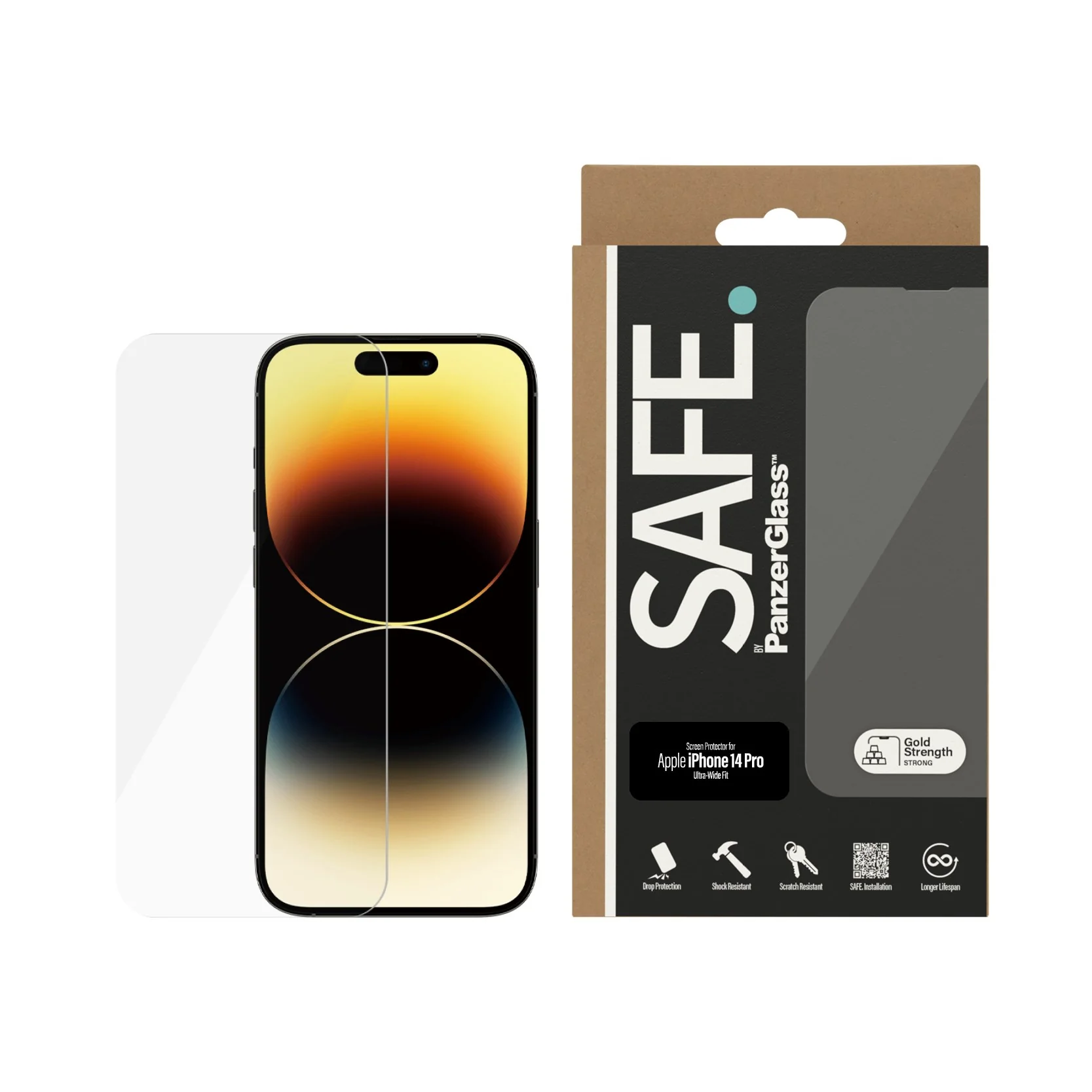SAFE. by PanzerGlass® Screen Protector iPhone 14 Pro | Ultra-Wide Fit - Image 6