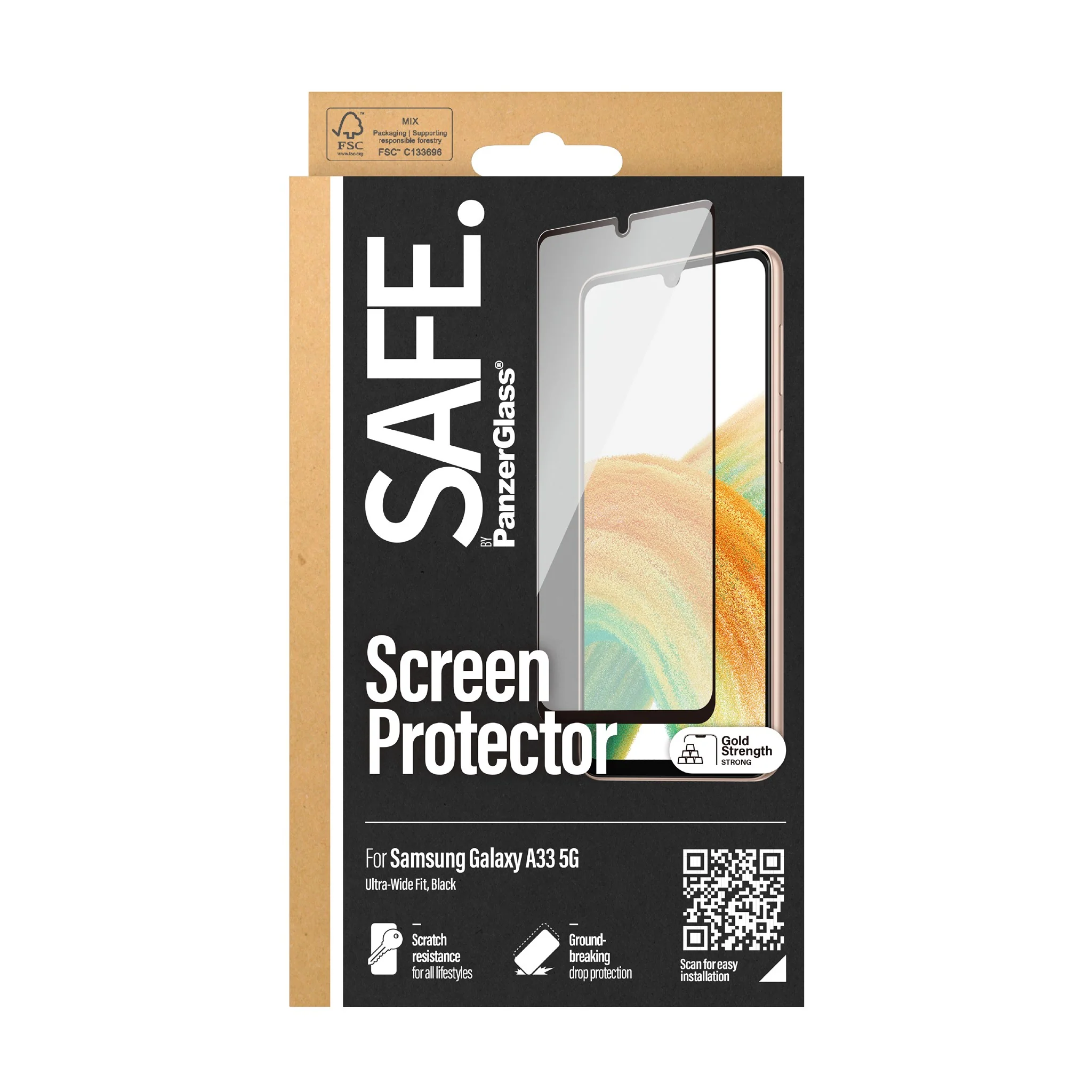 SAFE. by PanzerGlass® Screen Protector Samsung Galaxy A33 5G - Image 3